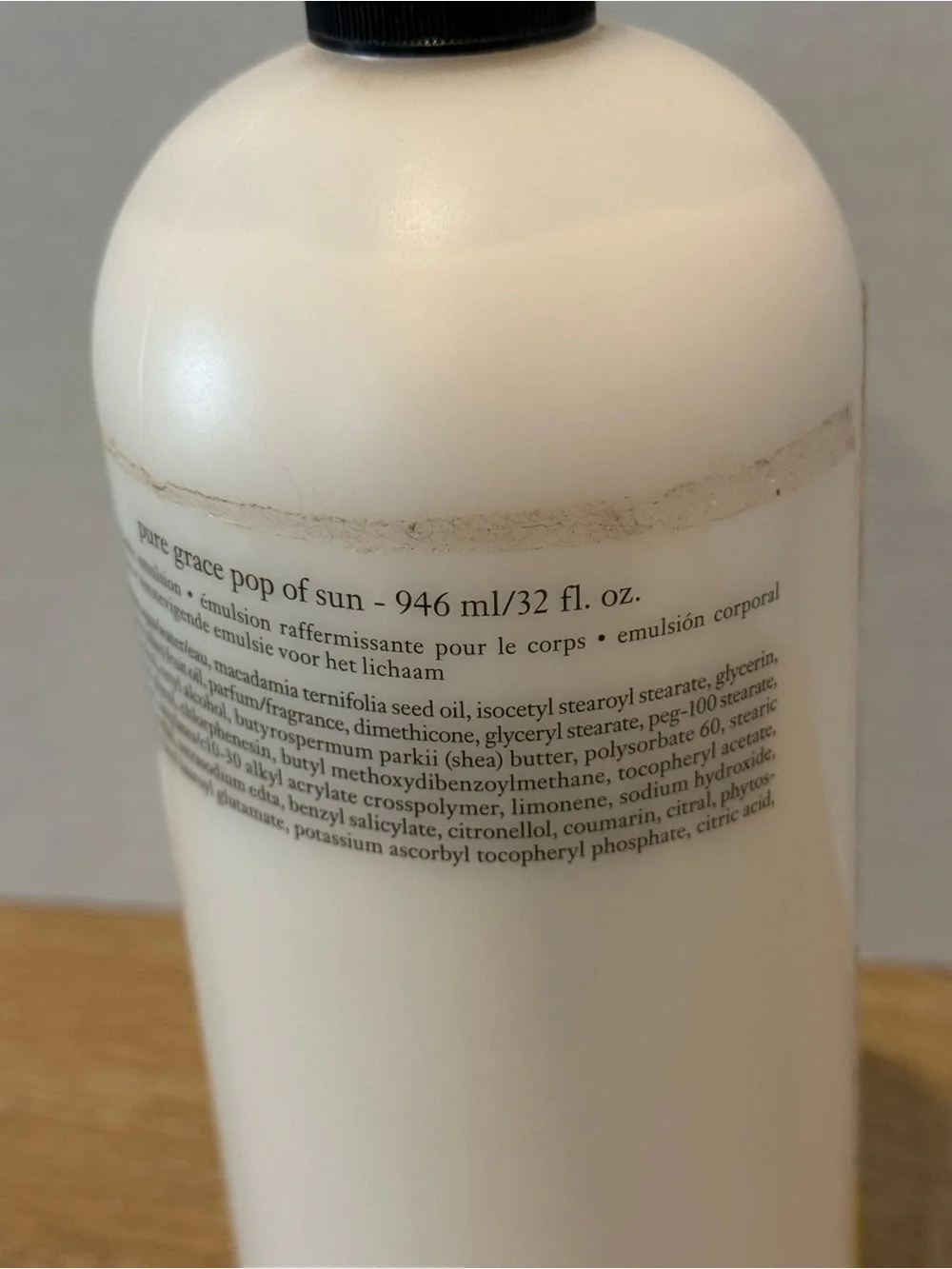 Philosophy Pure Grace Pop of Sun Firming Body Emulsion 32 oz